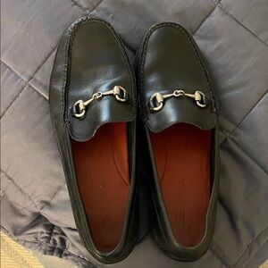 Peter Miller Men's Black Leather Loafers. Size 10.